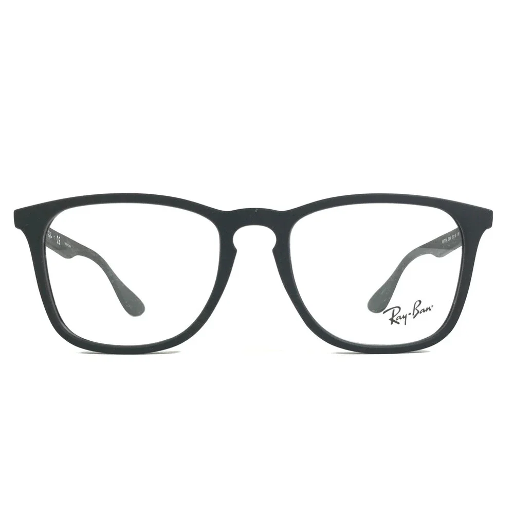 Ray-Ban Eyeglasses Frames RB7074 5364 Matte Black Rubberized Square 52-18-145